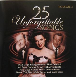 VARIOUS - 25 UNFORGETTABLE SONGS VOL 3