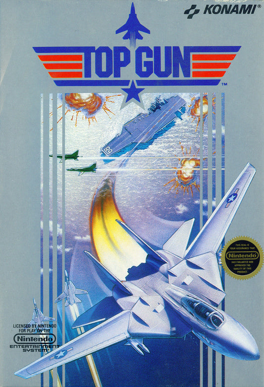 TOP GUN  - NES (W/BOX)