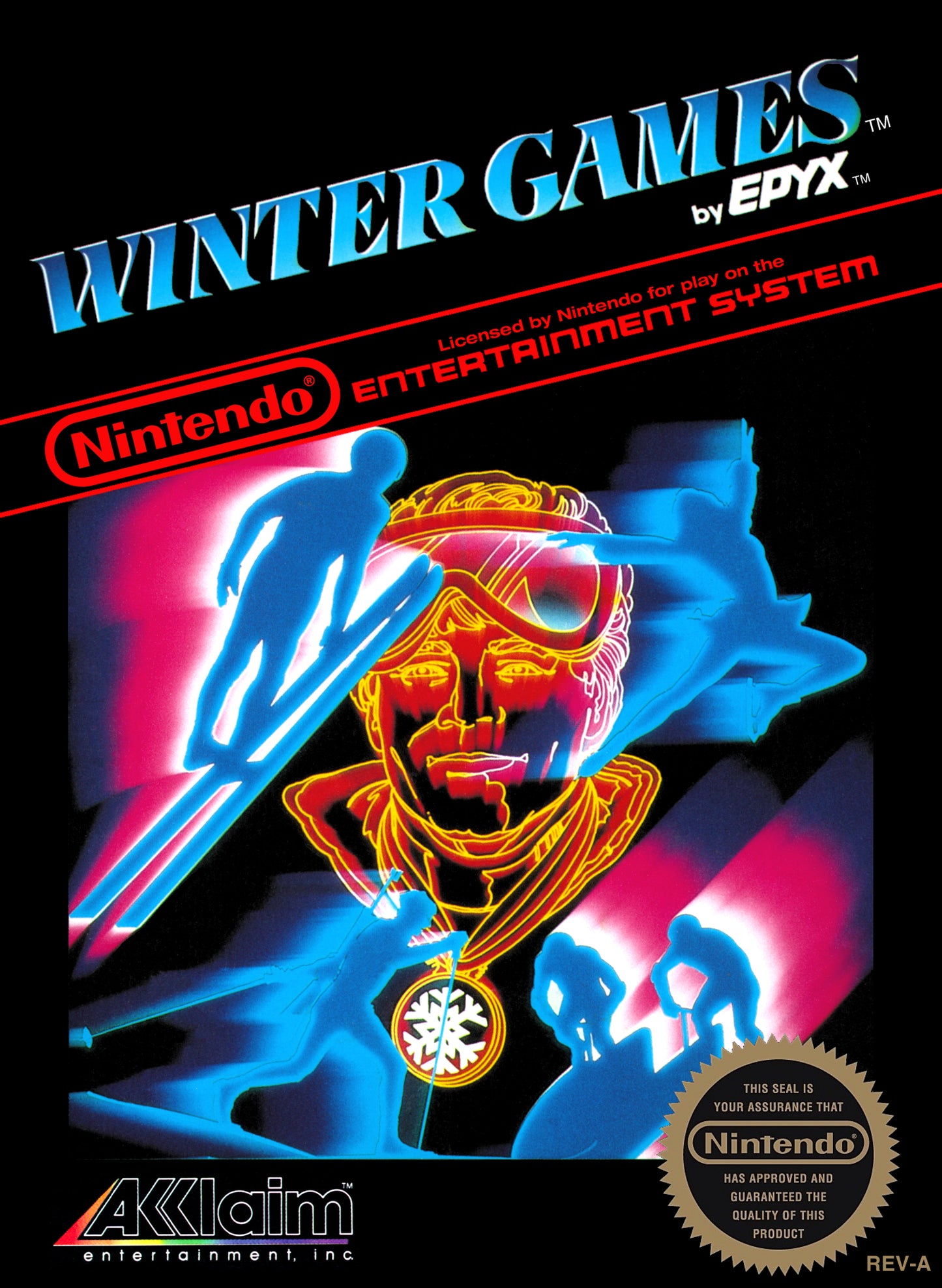 WINTER GAMES  - NES (W/BOX & MANUAL)