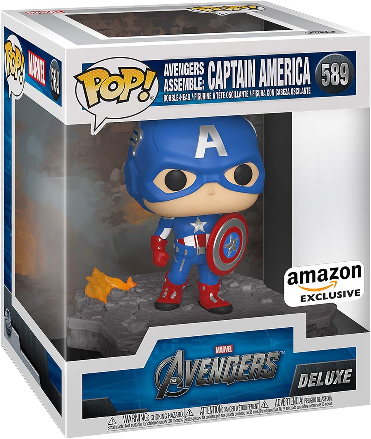 AVENGERS ASSEMBLE: CAPTAIN AMERICA #589 - FUNKO POP!-DELUXE-EXCLSUIVE