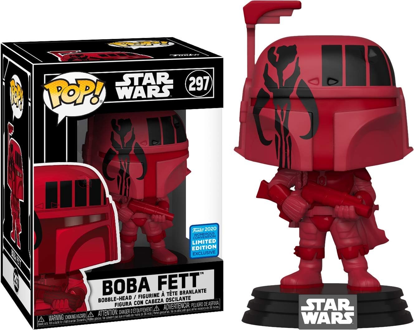 STAR WARS: BOBA FETT #297 (FUTURA RED) - FUNKO POP!-2020 WONDERCON