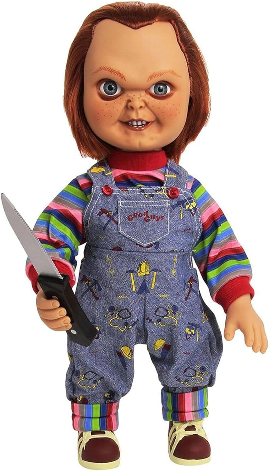 CHILDS PLAY: CHUCKY SNEERING (15") - MEZCO-TALKING DOLL