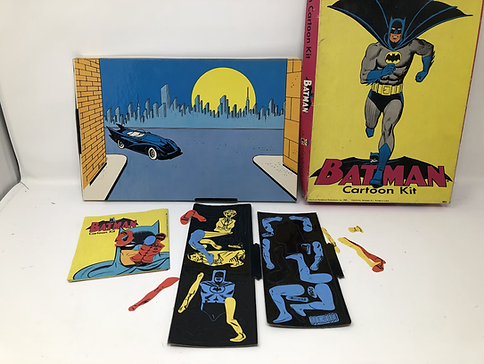 BATMAN: CARTOON KIT (NEAR COMPLETE) - COLORFORMS-#401-DAMAGED BOX