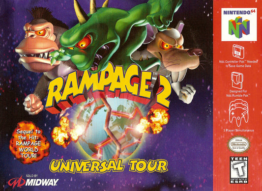 RAMPAGE 2: UNIVERSAL TOUR  - N64