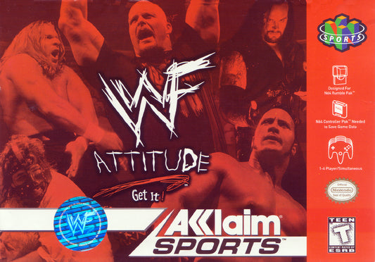 WWF ATTITUDE  - N64 (W/BOX)