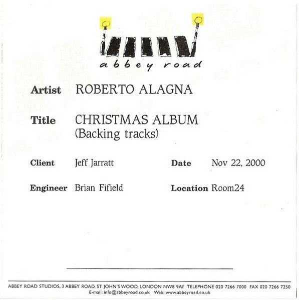 ALAGNA, ROBERTO  - CHRISTMAS ALBUM