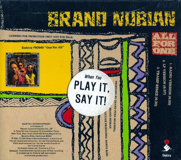 BRAND NUBIAN  - ALL FOR ONE