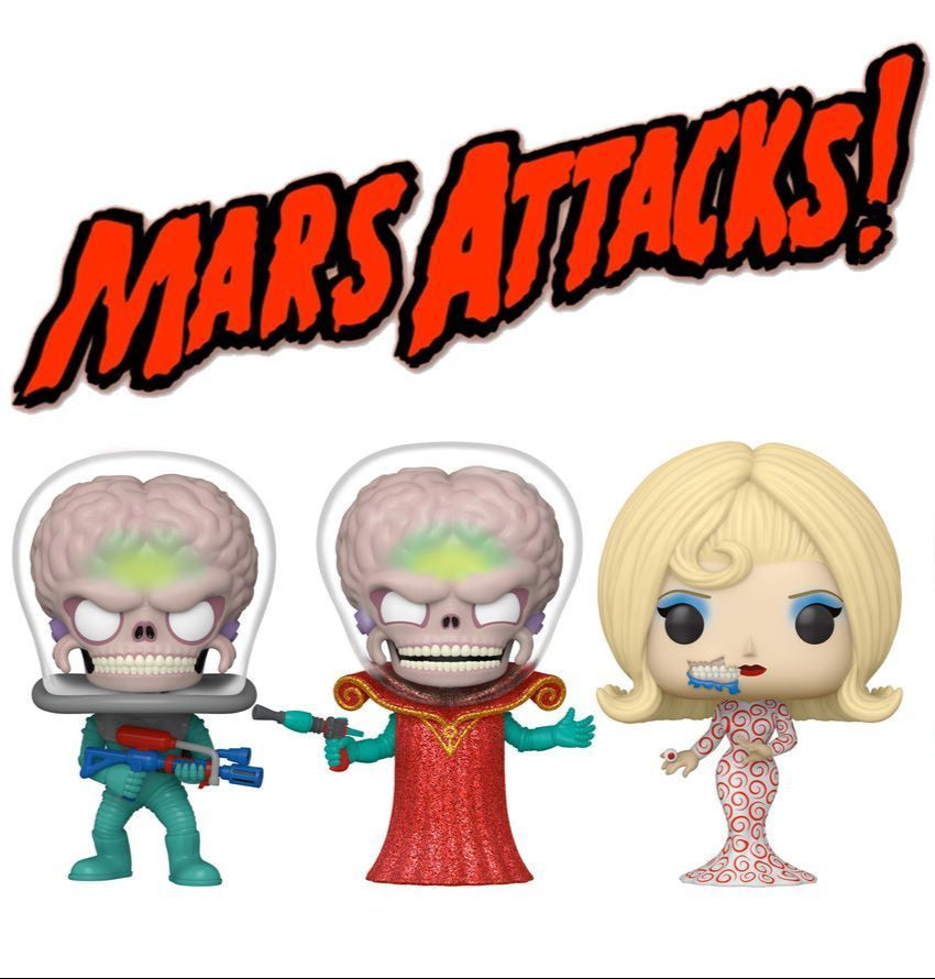 MARS ATTACKS: #1874/1876/1877 - FUNKO POP!-SET OF 3