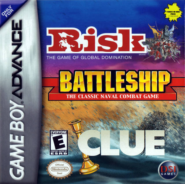 RISK/BATTLESHIP/CLUE  - GBA