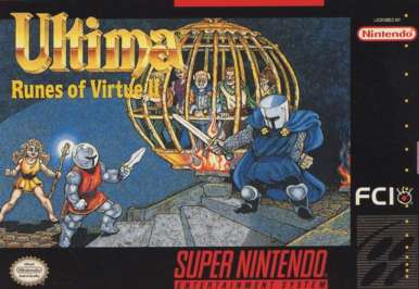ULTIMA: RUNES OF VIRTUE II  - SNES (W/BOX & MANUAL)