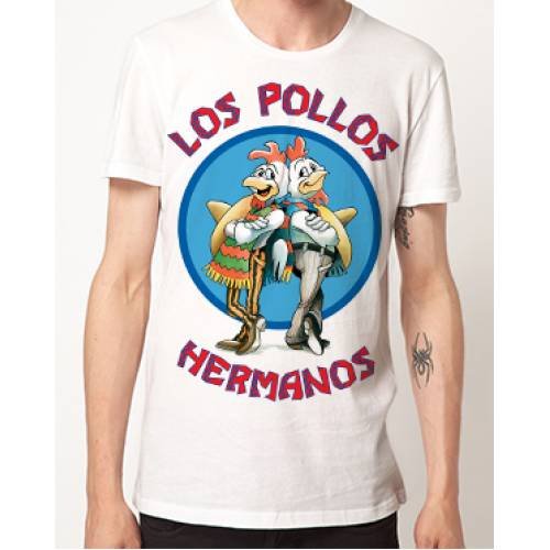 AMC'S BREAKING BAD LOS POLLOS HERMANOS OFFICIALLY LICENSED T-SHIRT (EXTRA EXTRA LARGE XXL 2XL)