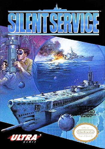 SILENT SERVICE  - NES (W/BOX & MANUAL)