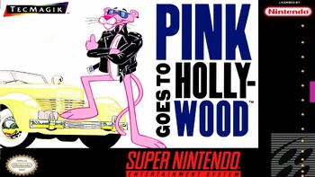 PINK PANTHER GOES TO HOLLYWOOD  - SNES (W/BOX & MANUAL)