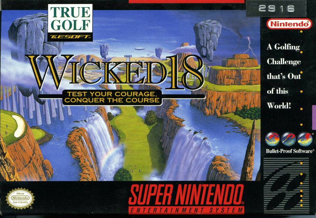 WICKED 18  - SNES (W/BOX & MANUAL)