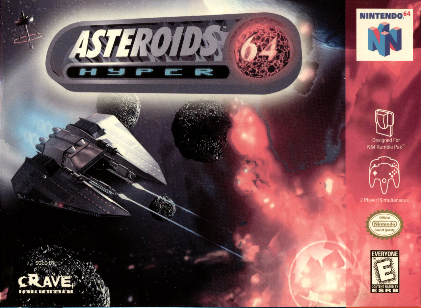 ASTEROIDS HYPER 64  - N64 (W/BOX)