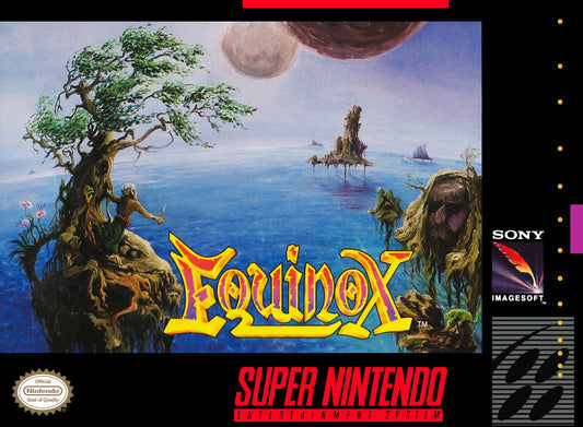 EQUINOX  - SNES (W/BOX & MANUAL)