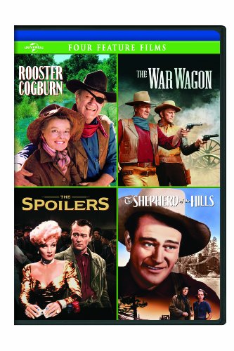 ROOSTER COGBURN / THE WAR WAGON / THE SPOILERS (1942) / SHEPHERD OF THE HILLS FOUR FEATURE FILMS [DVD]