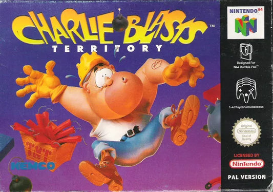 CHARLIE BLASTS  - N64 (W/BOX & MANUAL)