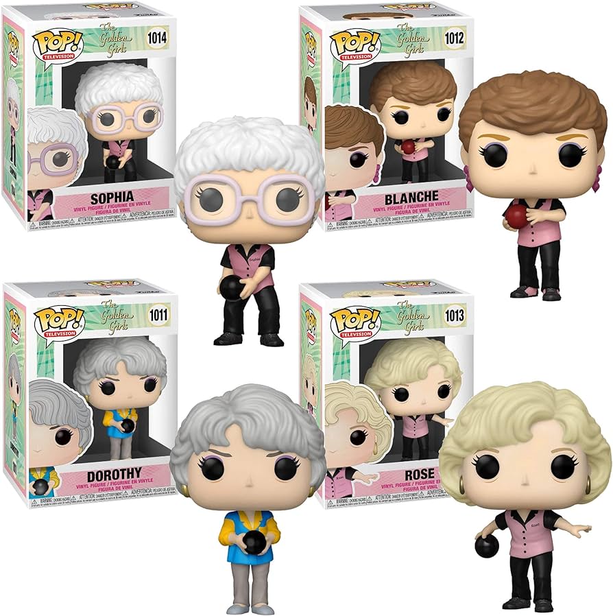 GOLDEN GIRLS: DOROTHY 1011/BLANCHE 1012/ROSE 1013/SOPHIA 1014 (BOWLING) - FUNKO POP!-SET OF 4