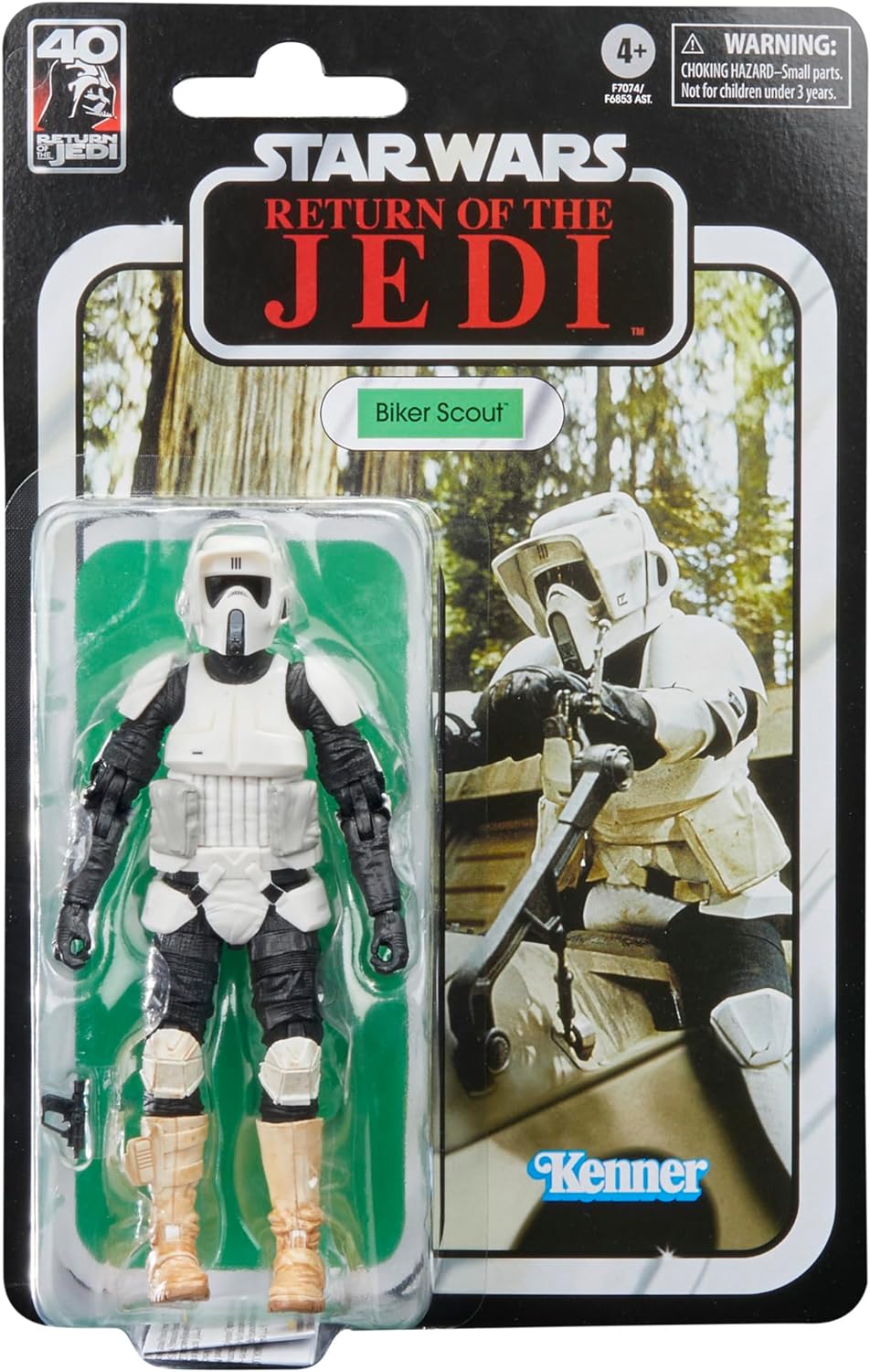 STAR WARS: BIKER SCOUT - BLACK SERIES-40TH ANN