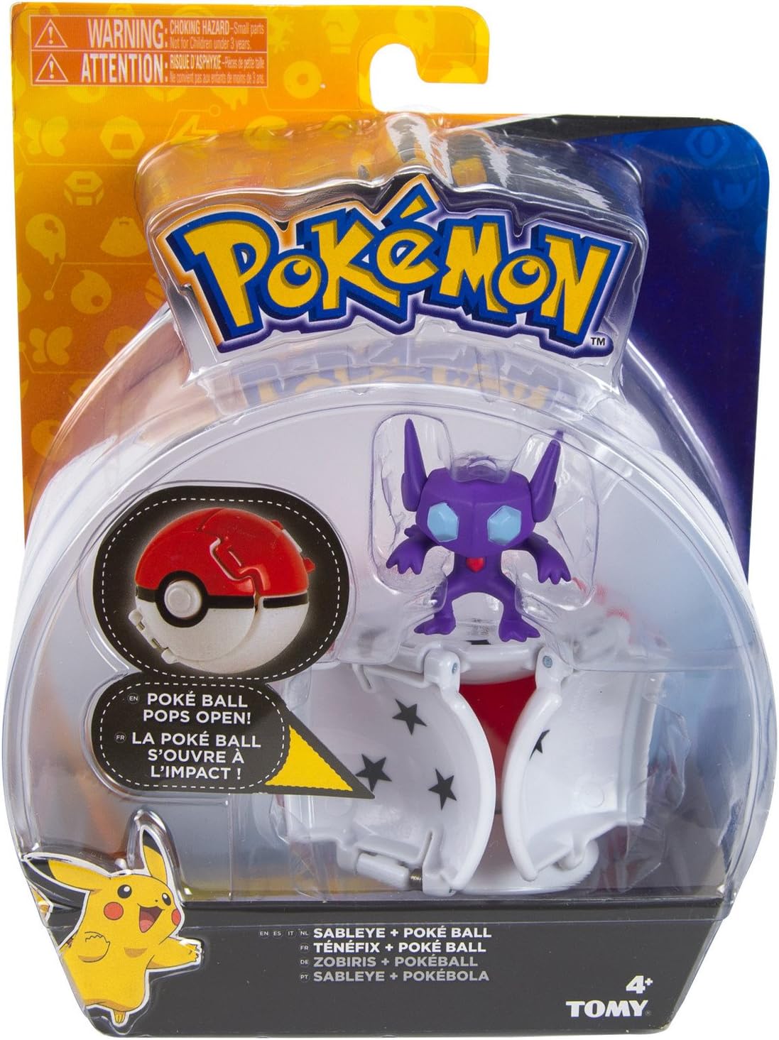 POKEMON: SABLEYE + POKE BALL - TOMY-2017