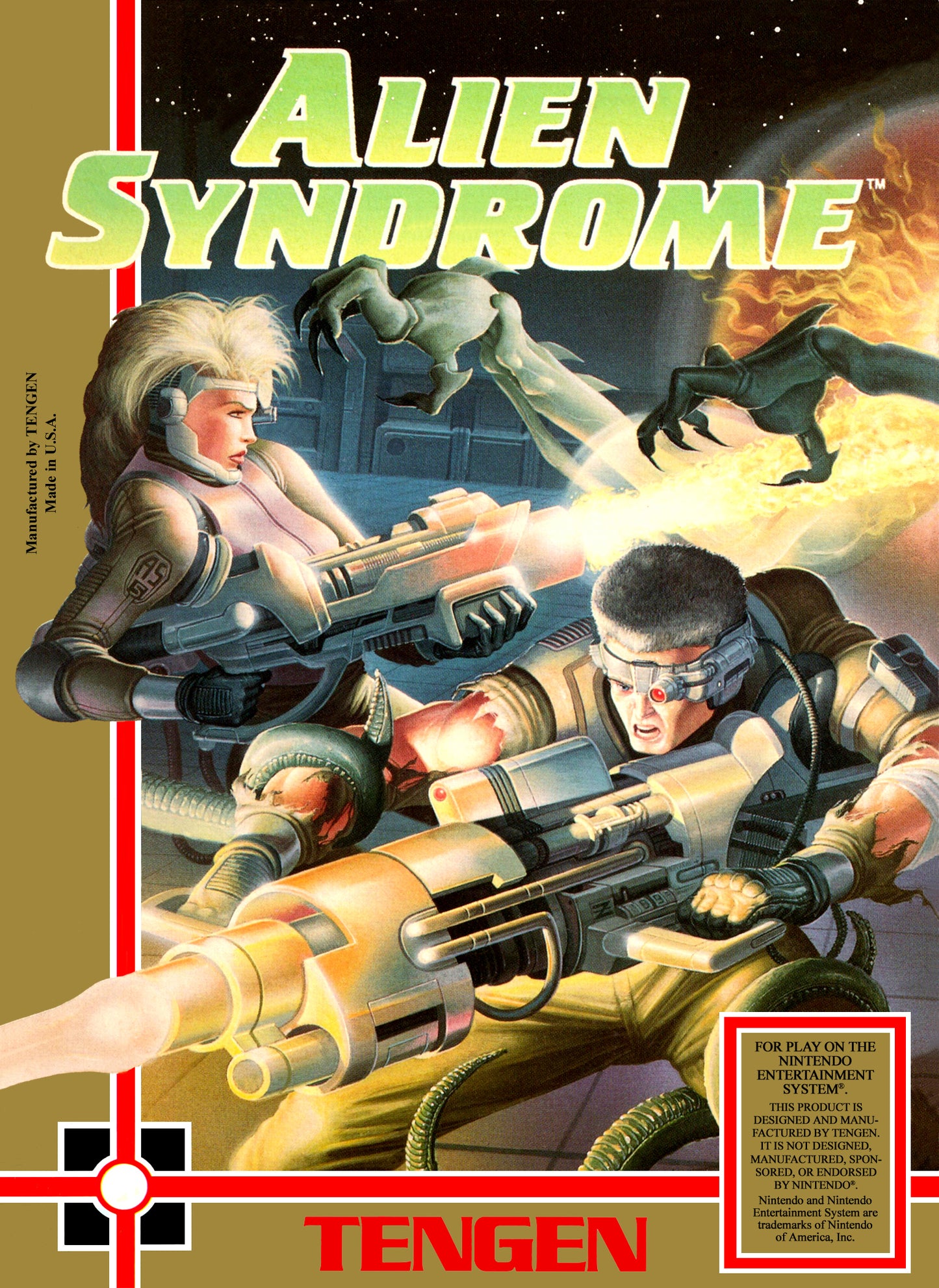 ALIEN SYNDROME  - NES (W/BOX)