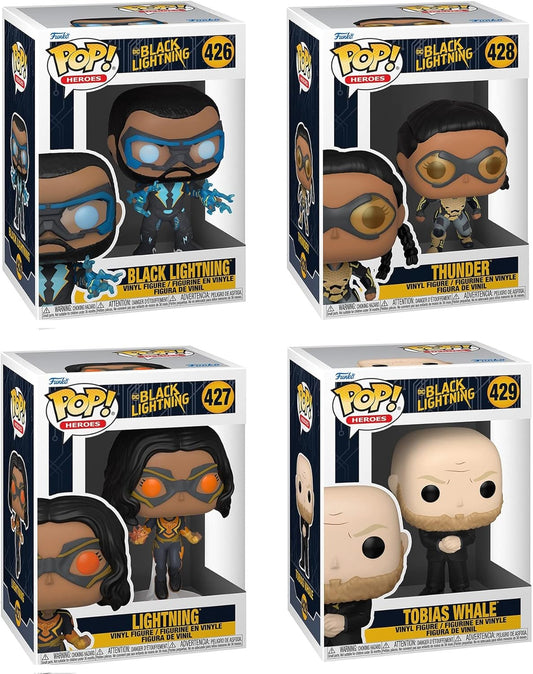 BLACK LIGHTNING: #426-429 - FUNKO POP!-SET OF 4