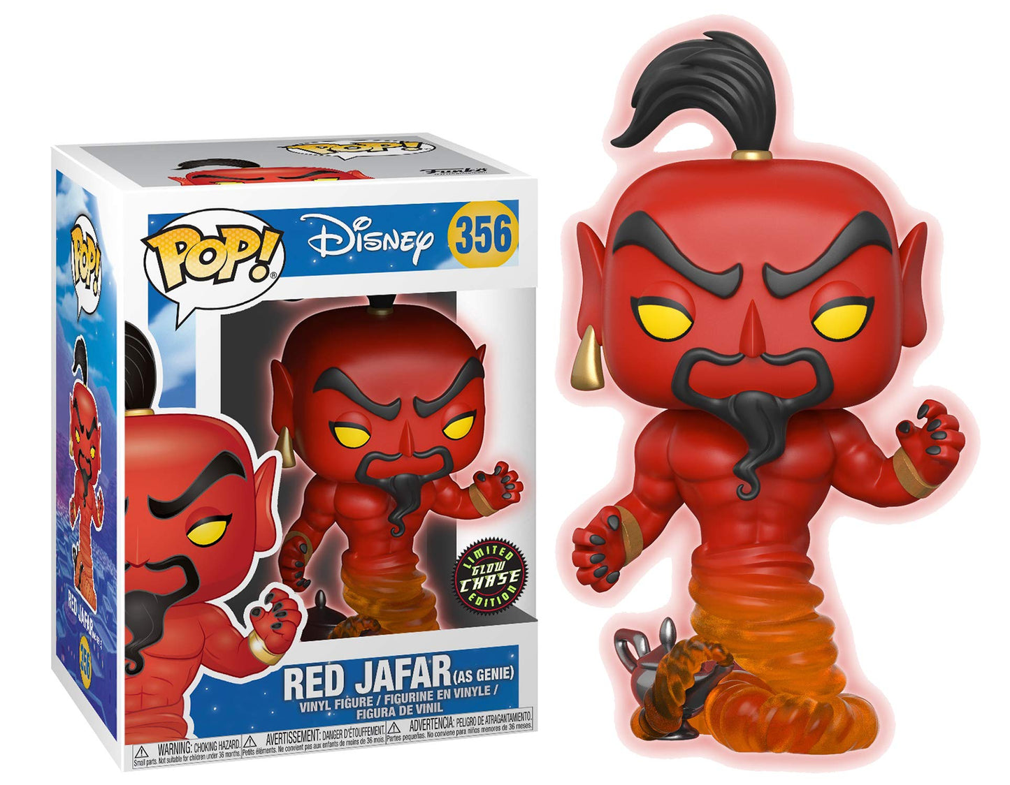 DISNEY: RED JAFAR (AS GENIE) #356 - FUNKO POP!-CHASE