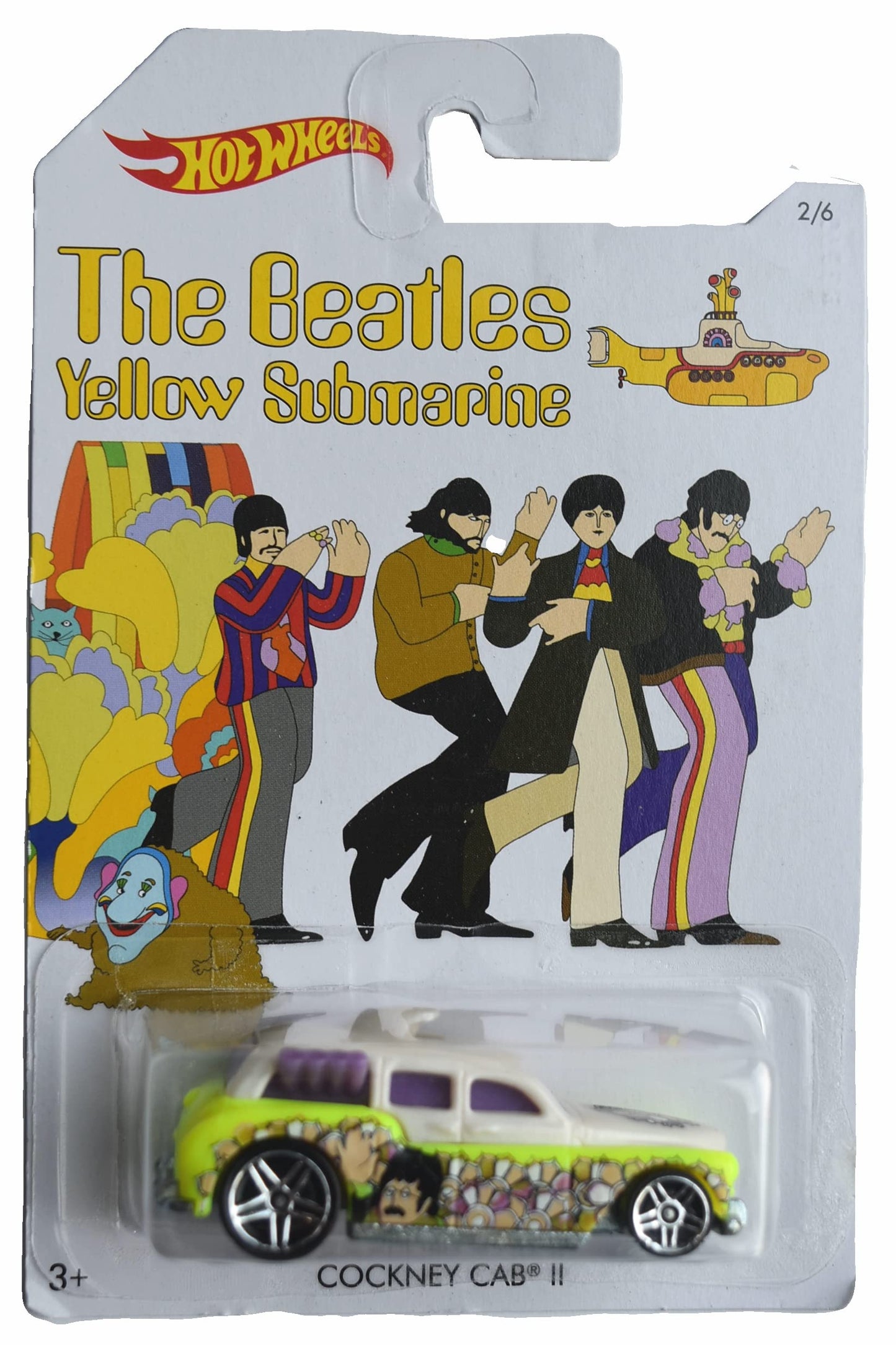 BEATLES: YELLOW SUBMARINE: COCKNEY CAB II - HOT WHEELS-2016