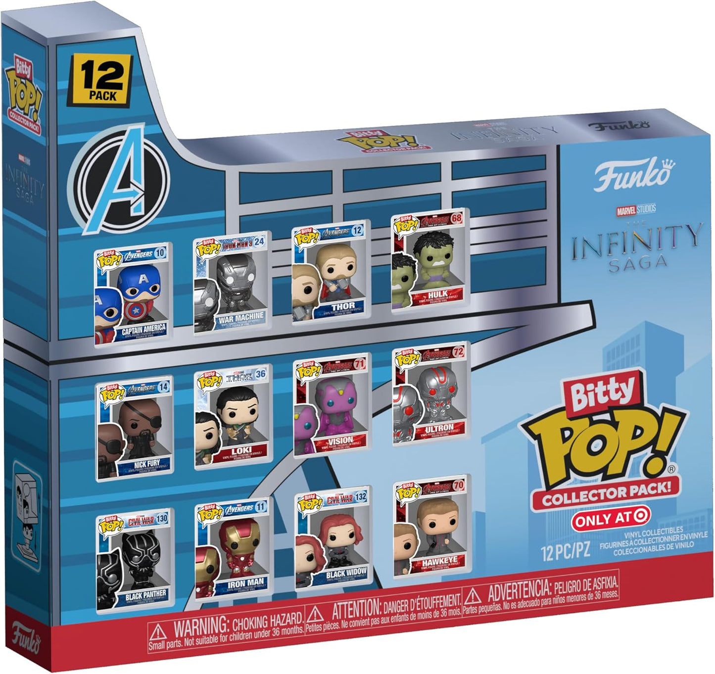 MARVEL: INFINITY SAGA (12 PC) - BITY POP!-COLLECTORS PACK-EXCLUSIVE