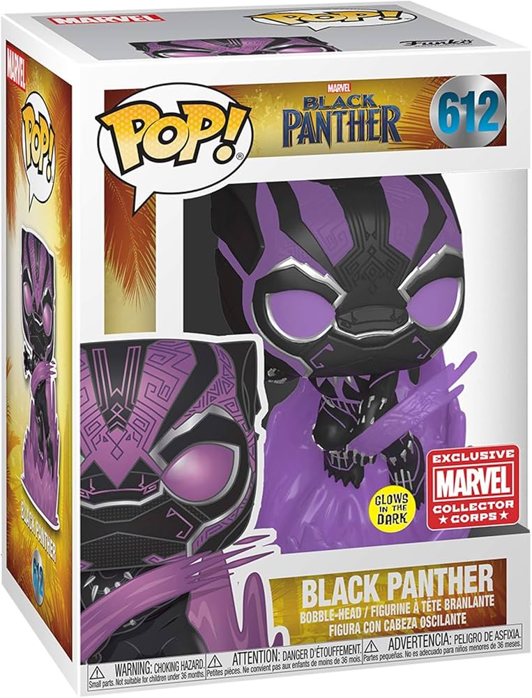 BLACK PANTHER #612 - FUNKO POP!-GITD-EXCLUSIVE