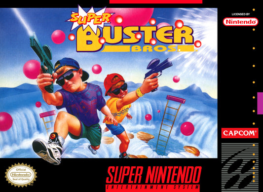 SUPER BUSTER BROS.  - SNES (W/BOX & MANUAL)