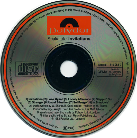 SHAKATAK  - INVITATIONS