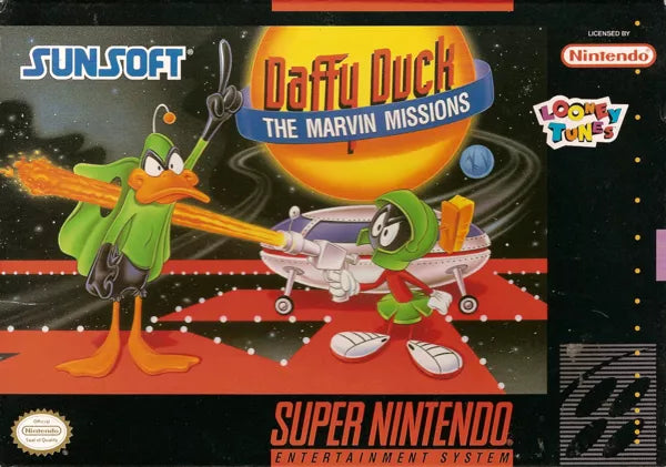 DAFFY DUCK: MARVIN MISSIONS  - SNES (W/BOX)