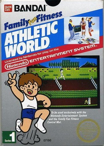 ATHLETIC WORLD [FAMILY FUN FITNESS]  - NES (CARTRIDGE ONLY)