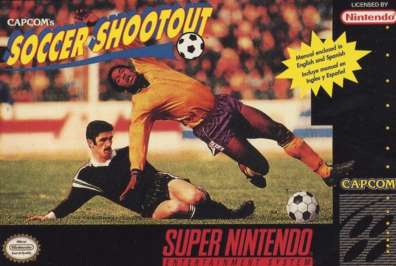 CAPCOM'S SOCCER SHOOTOUT  - SNES (W/BOX & MANUAL)