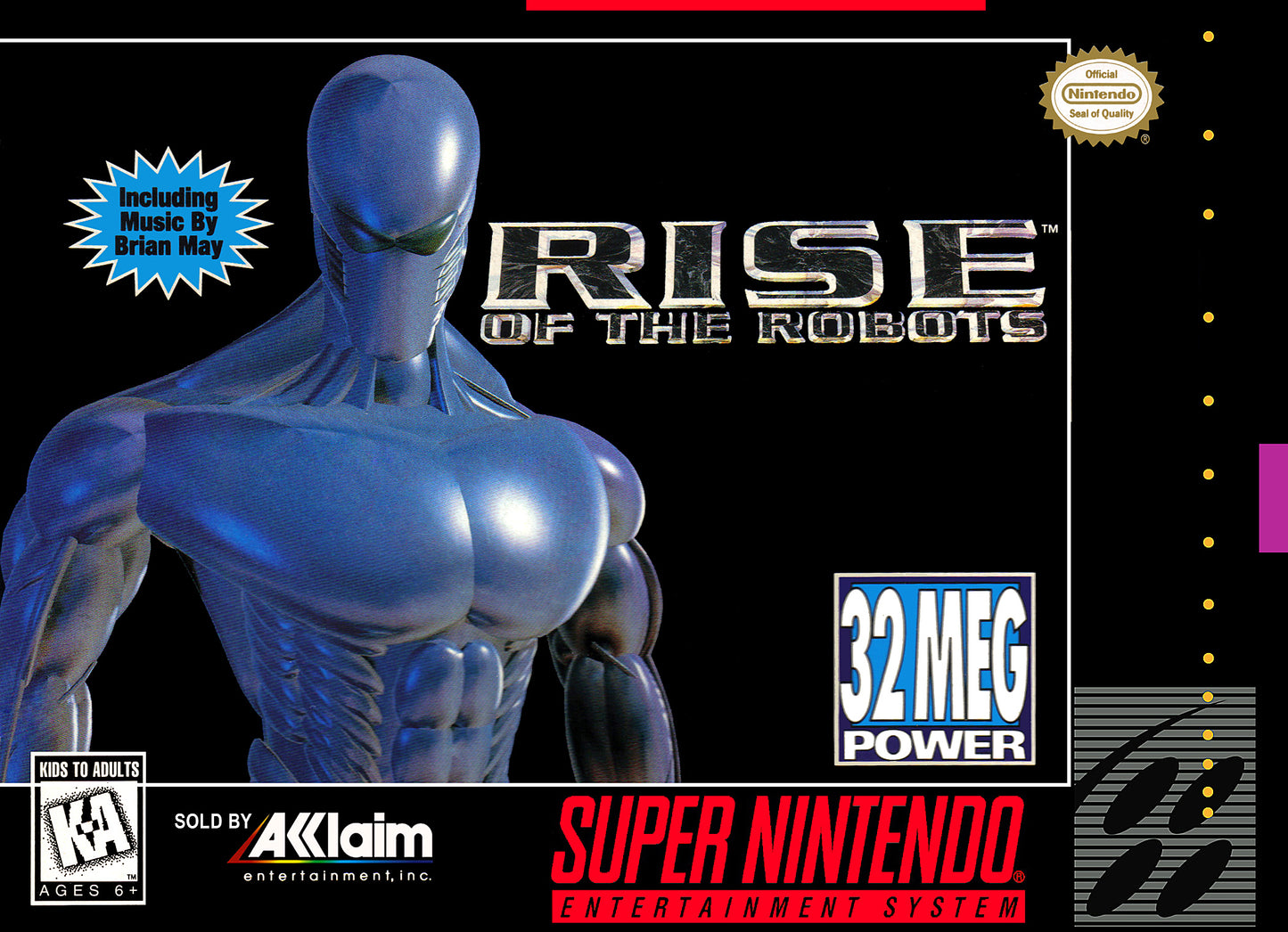 RISE OF THE ROBOTS  - SNES (W/BOX & MANUAL)