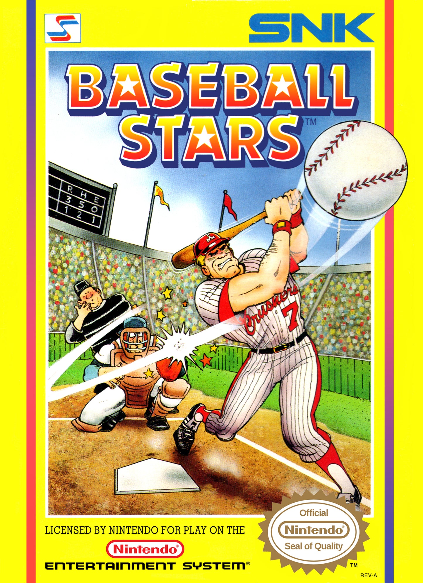 BASEBALL STARS  - NES (W/BOX & MANUAL)