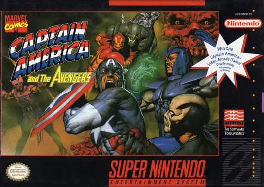 CAPTAIN AMERICA & THE AVENGERS  - SNES (W/BOX)