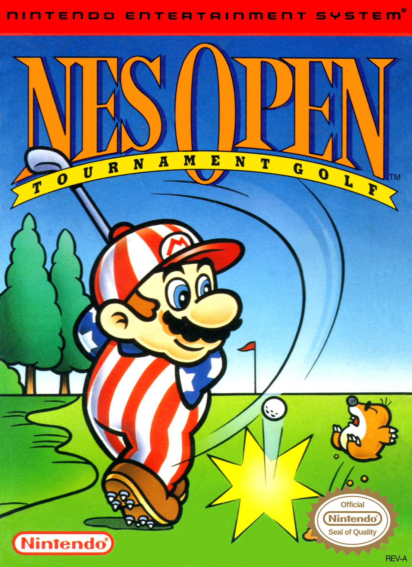 NES OPEN: TOURNAMENT GOLF  - NES (W/BOX & MANUAL)