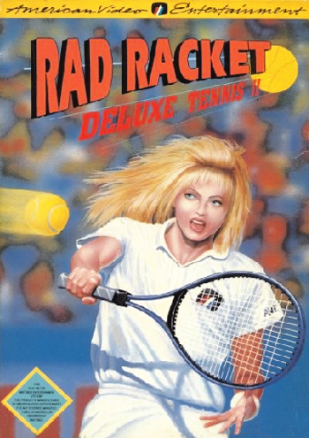 RAD RACKET: DELUXE TENNIS II  - NES (W/BOX)