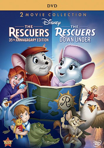 THE RESCUERS 35TH ANNIVERSARY EDITION AND RESCUERS DOWN UNDER 2-MOVIE COLLECTION - 2-DISC DVD