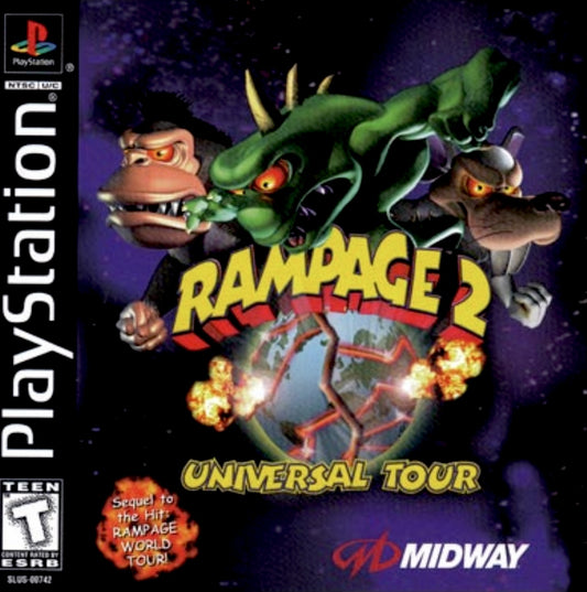 RAMPAGE 2: UNIVERSAL TOUR  - PS1