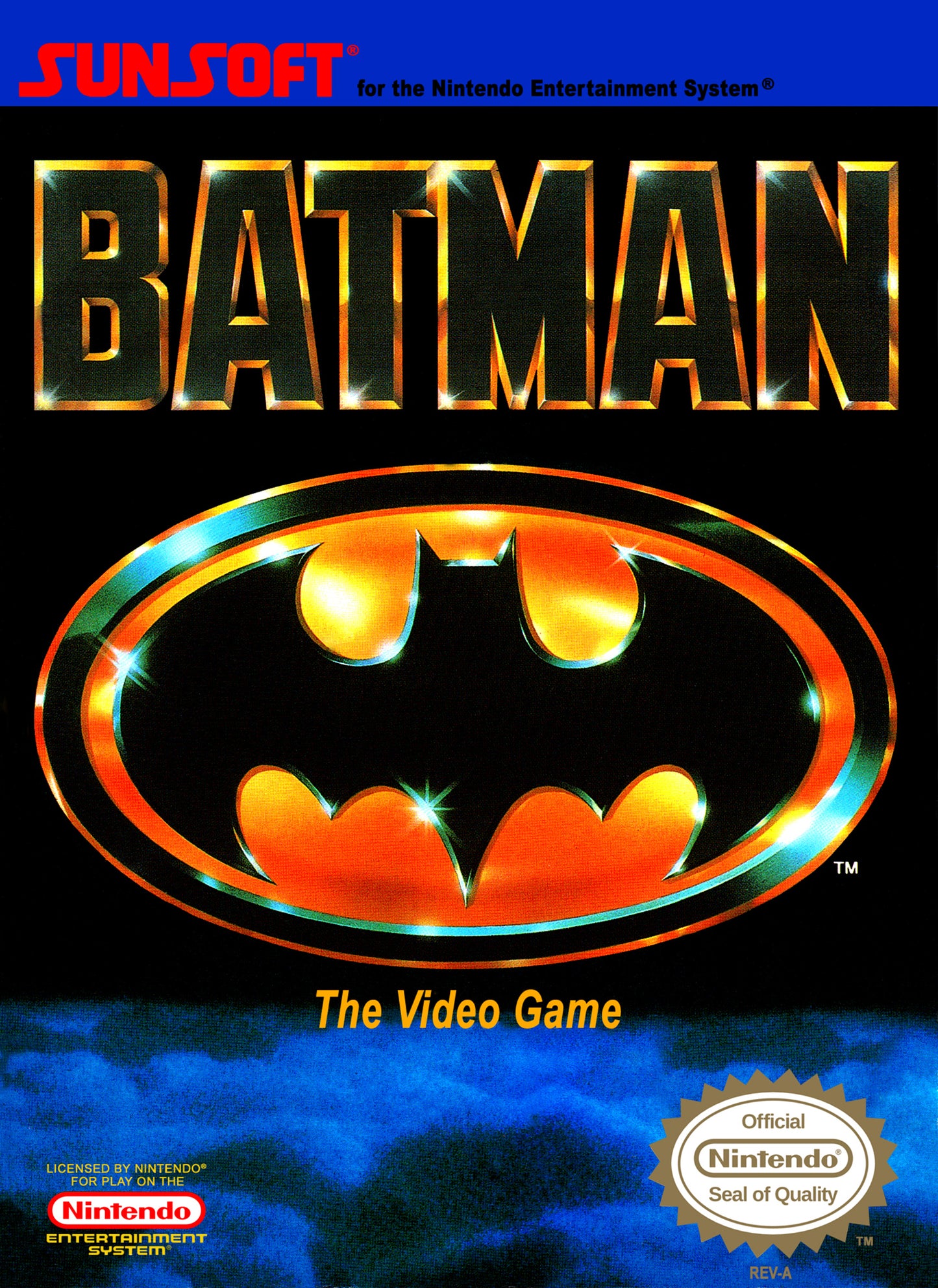 BATMAN: THE VIDEO GAME  - NES (W/BOX & MANUAL)