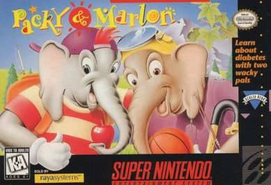 PACKY & MARLON  - SNES (W/BOX & MANUAL)