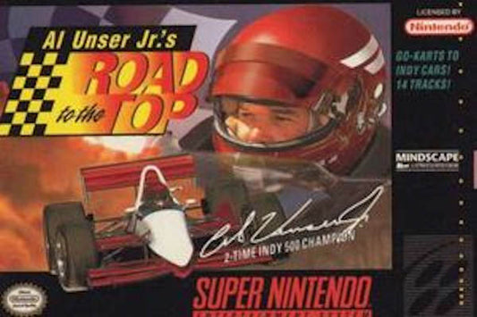 AL UNSER JR.'S ROAD TO THE TOP  - SNES (W/BOX & MANUAL)