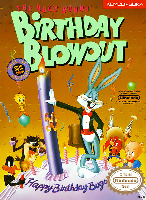 BUGS BUNNY: BIRTHDAY BLOWOUT  - NES (W/BOX)