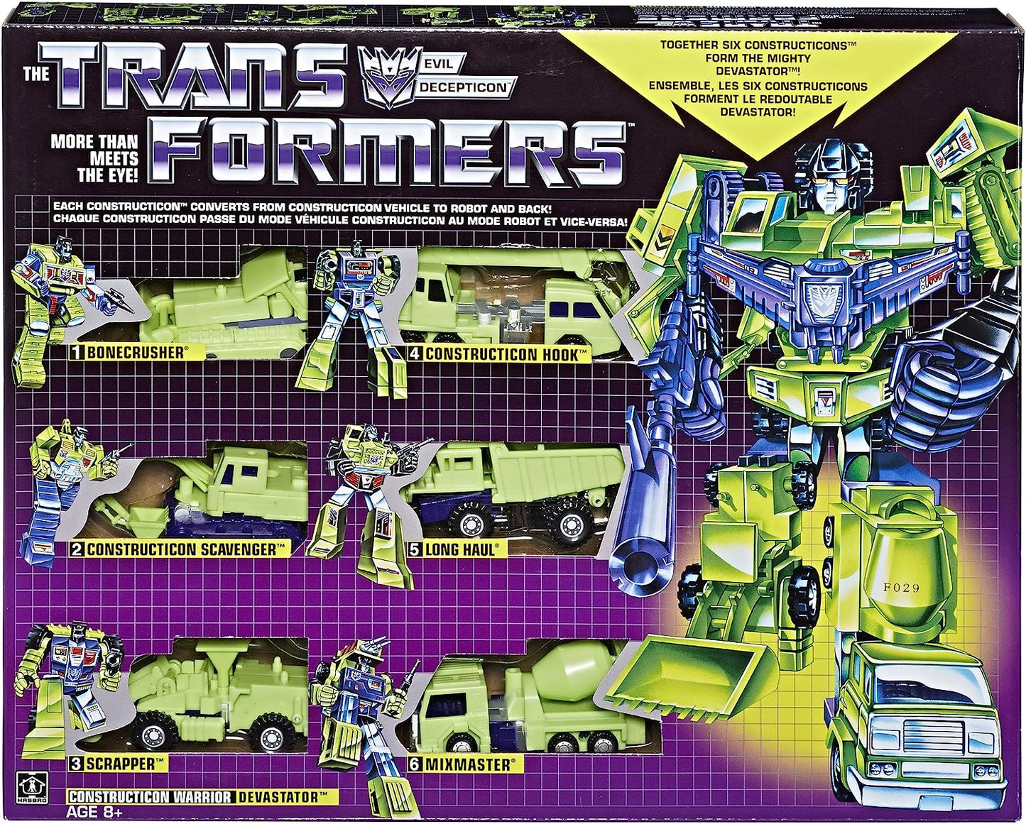 TRANSFORMERS: DEVASTATOR (6 PACK) - HASBRO-2017 REISSUE-DAMAGED BOX