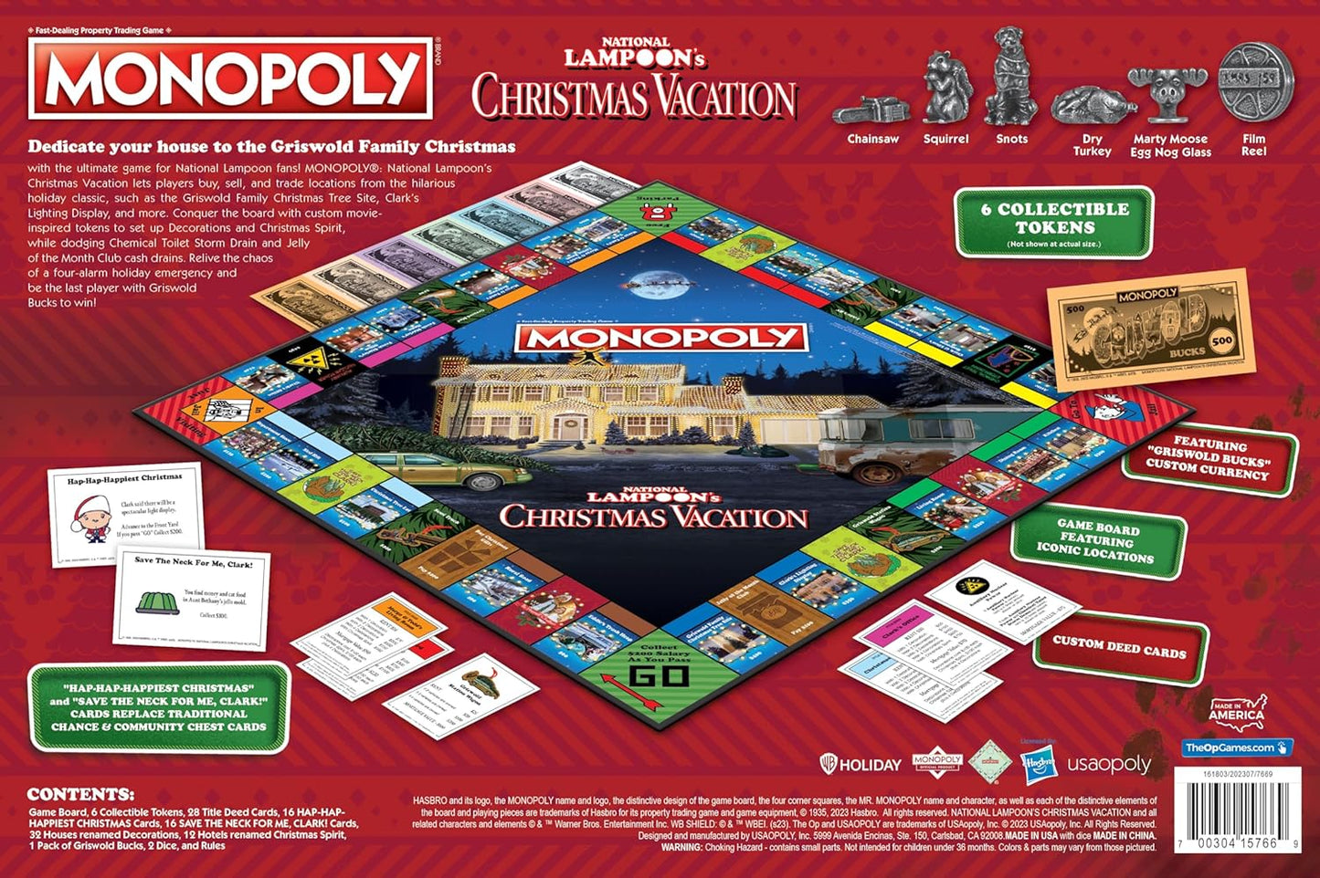 MONOPOLY: NATIONAL LAMPOON'S CHRISTMAS VACATION - BOARD GAME