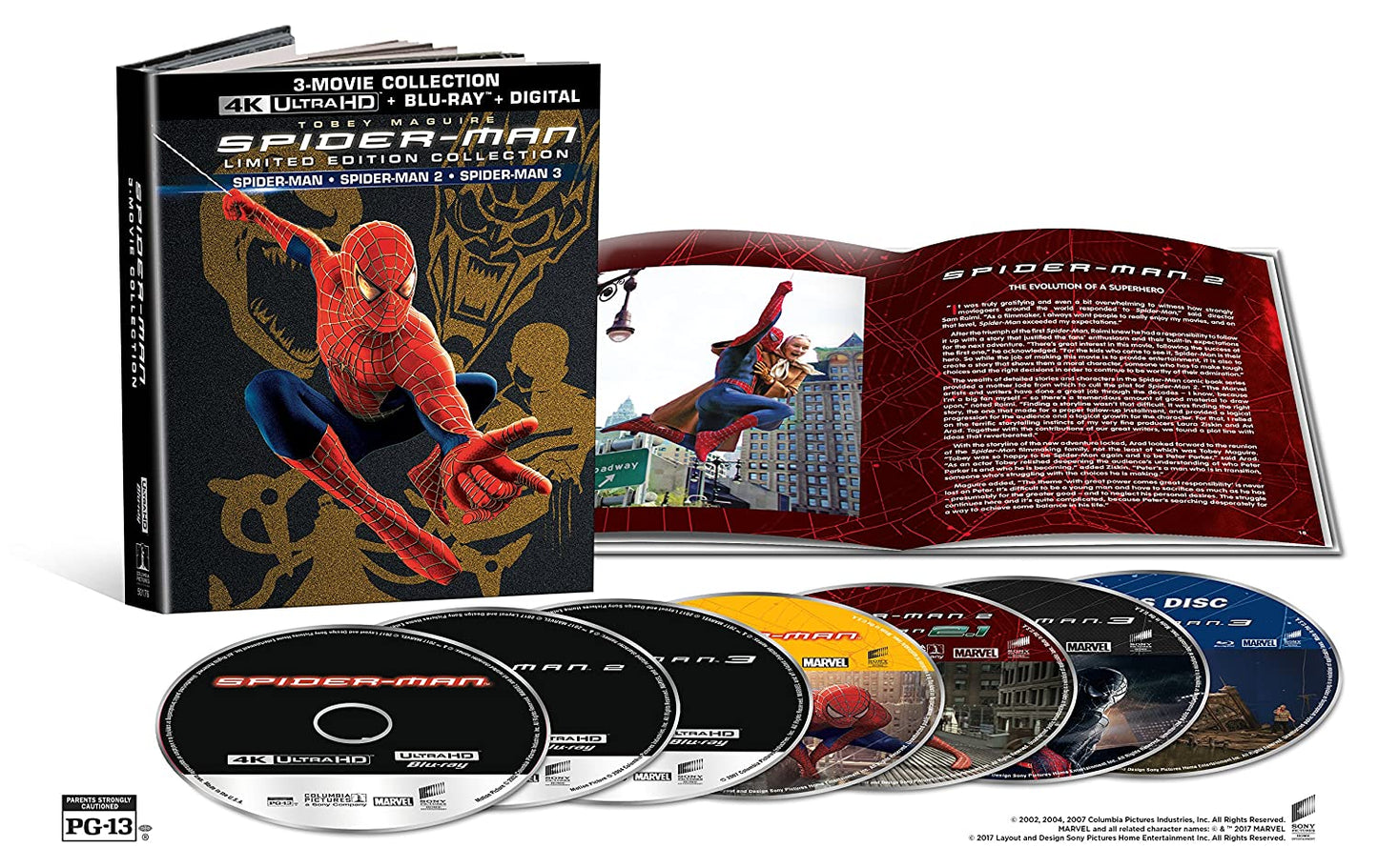 SPIDER-MAN (MOVIE)  - BLU-4K-TRILOGY-INC. BLU COPY